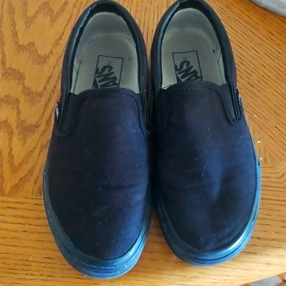 Black slip on Vans